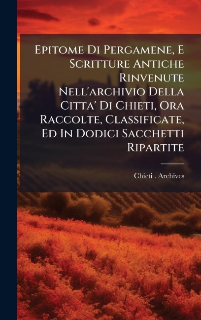 Epitome Di Pergamene, E Scritture Antiche Rinvenute Nell'archivio Della Citta' Di Chieti, Ora Raccolte, Classificate, Ed In Dodici Sacchetti Ripartite - Chieti (Italy) Archives