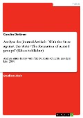 Cover-Bild zum Titel 'Analyse des Journal-Artikels "With the State against the State? The formation of  armed groups" (Klaus Schlichte)' von 'Carolin Deitmer'
