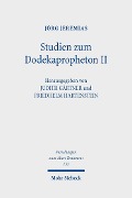 Cover-Bild zum Titel 'Studien zum Dodekapropheton II' von 'Jörg Jeremias'