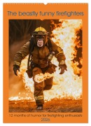 Cover-Bild zum Titel 'The beastly funny firefighters (Wall Calendar 2026 DIN A2 portrait), CALVENDO 12 Month Wall Calendar' von 'Peter Ruebsamen'