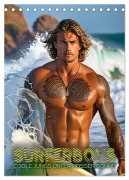 Surferboys - coole Jungs unter heißer Sonne (Tischkalender 2026 DIN A5 hoch), CALVENDO Monatskalender - Renate Utz