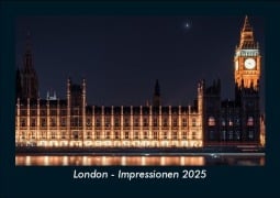 Cover-Bild zum Titel 'London - Impressionen 2025 Fotokalender DIN A5' von 'Tobias Becker'