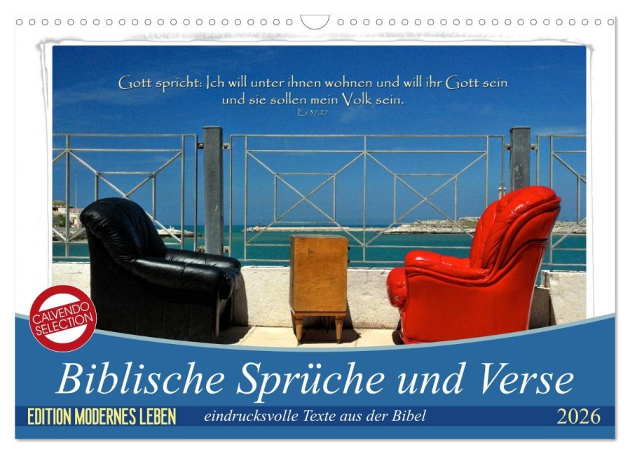 Biblische Sprüche und Verse (Wandkalender 2026 DIN A3 quer), CALVENDO Monatskalender - Photograph Hc Bittermann