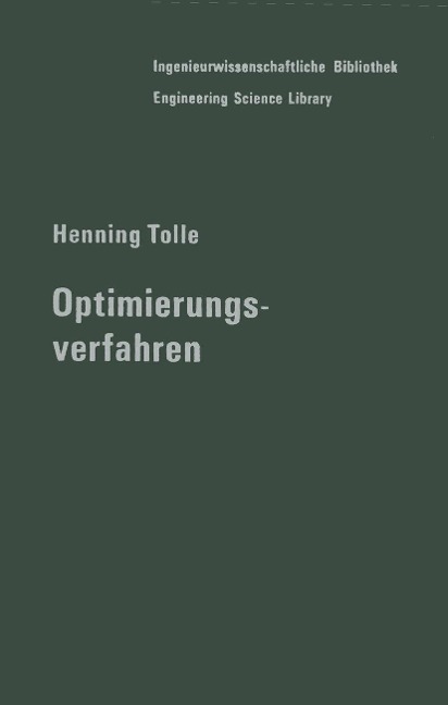 Optimierungsverfahren - H. Tolle