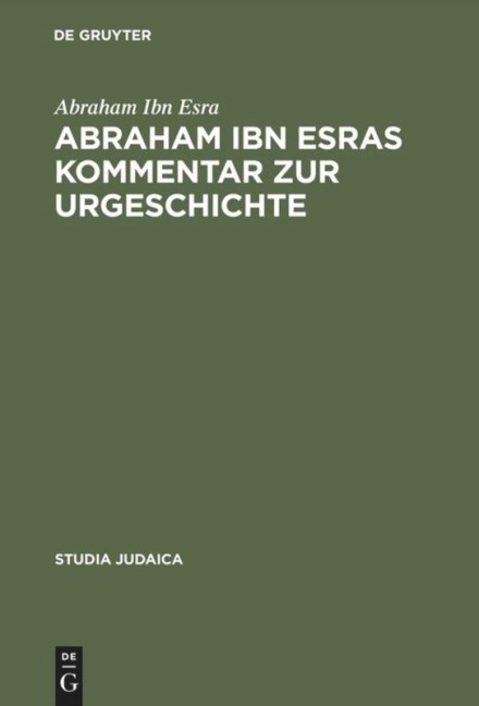 Abraham ibn Esras Kommentar zur Urgeschichte - Abraham Ibn Esra