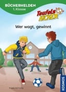 Cover-Bild zum Titel 'Teufelskicker, Bücherhelden 1. Klasse, Wer wagt, gewinnt' von 'Frauke Nahrgang'