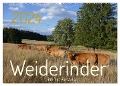 Weiderinder im Frankenwald (Wandkalender 2024 DIN A2 quer), CALVENDO Monatskalender - Cordula Kelle-Dingel