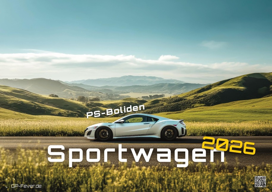 Sportwagen - PS-Boliden - 2026 - Kalender DIN A2 - 