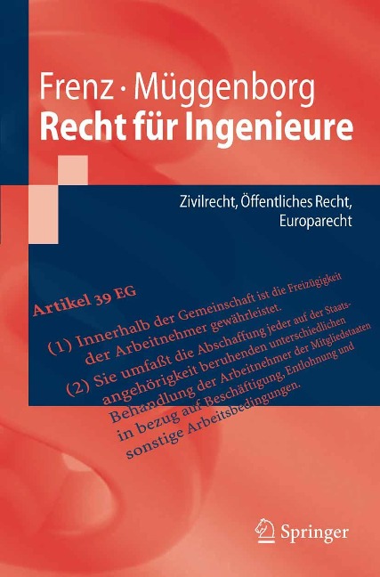 Recht für Ingenieure - Walter Frenz, Hans-Jürgen Müggenborg