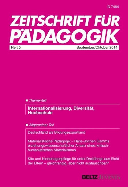 Zeitschrift für Pädagogik 5/2014 - 