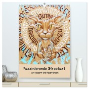Faszinierende Streetart an Mauern und Hauswänden (hochwertiger Premium Wandkalender 2026 DIN A2 hoch), Kunstdruck in Hochglanz - Christian Müller