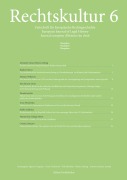 Cover-Bild zum Titel 'Rechtskultur 6' von ''