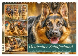 Cover-Bild zum Titel 'Deutscher Schäferhund. Familienheld, Sportskanone und loyaler Diensthund (Wandkalender 2026 DIN A3 quer), CALVENDO Monatskalender' von 'Rose Hurley'