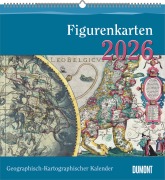 Cover-Bild zum Titel 'Geographisch-Kartographischer Kalender 2026 - Figurenkarten - Wand-Kalender mit historischen Landkarten - 45 x 48 cm' von ''