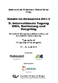 Cover-Bild zum Titel 'Waste-to-Resources 2013' von ''