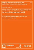 Cover-Bild zum Titel 'Staatliches Regulierungsinteresse im Investitionsschutzrecht' von 'Alexandra Schuppli'