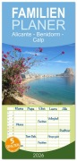 Cover-Bild zum Titel 'Familienplaner 2026 - Alicante - Benidorm - Calp mit 5 Spalten (Wandkalender, 21 x 45 cm) CALVENDO' von 'M. Gillner'