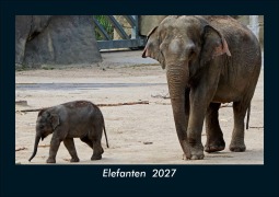 Cover-Bild zum Titel 'Elefanten  2027 Fotokalender DIN A5' von 'Tobias Schmitt, Kevin Heber'