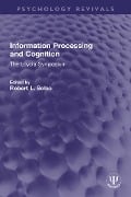 Cover-Bild zum Titel 'Information Processing and Cognition' von ''