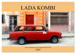 Cover-Bild zum Titel 'LADA KOMBI - Die sowjetische Auto-Legende WAS-2102 (Tischkalender 2026 DIN A5 quer), CALVENDO Monatskalender' von 'Henning von Löwis of Menar'