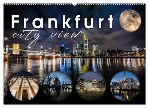 Frankfurt city view (Wandkalender 2024 DIN A2 quer), CALVENDO Monatskalender - Monika Schöb