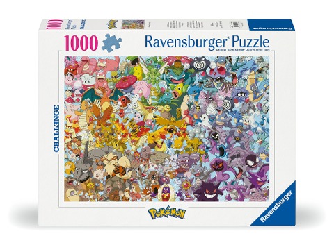 Erwachsenenpuzzle 1000 Teile - Challenge Pokémon - 