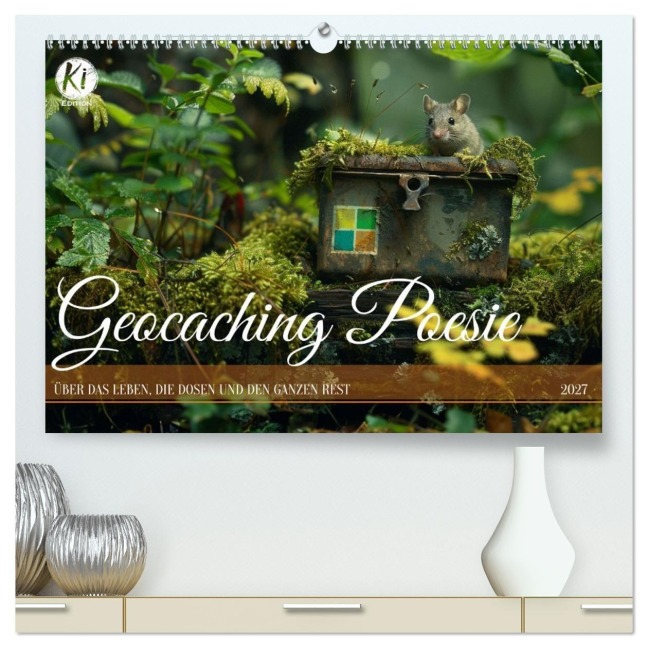 Geocaching Poesie (hochwertiger Premium Wandkalender 2027 DIN A2 quer), Kunstdruck in Hochglanz - Kerstin Waurick