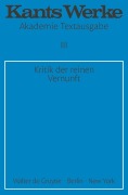 Cover-Bild zum Titel 'Kritik der reinen Vernunft' von 'Immanuel Kant'