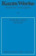 Cover-Bild zum Titel 'Kritik der reinen Vernunft' von 'Immanuel Kant'