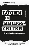 Cover-Bild zum Titel 'Lügen in Kriegszeiten' von 'Arthur Ponsonby'