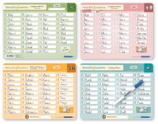 Cover-Bild zum Titel 'Meine Blitzlesekarten Set 1 zur Leseförderung (4 Lerntafeln mit Stift)' von 'sternchenverlag GmbH, Katrin Langhans'