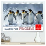 Cover-Bild zum Titel 'Maritim pur - Pinguine (hochwertiger Premium Wandkalender 2026 DIN A2 quer), Kunstdruck in Hochglanz' von 'Peter Roder'