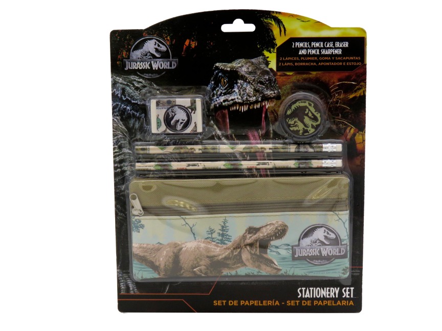 JURASSIC WORLD Stationary Set with Pencil Case - 