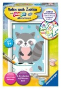 Ravensburger Malen nach Zahlen 28695- Süßer Waschbär - Kinder ab 7 Jahren - 