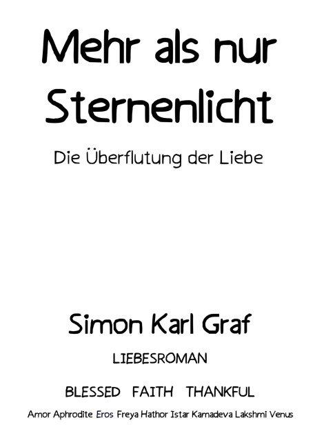 Mehr als nur Sternenlicht - Simon Karl Graf