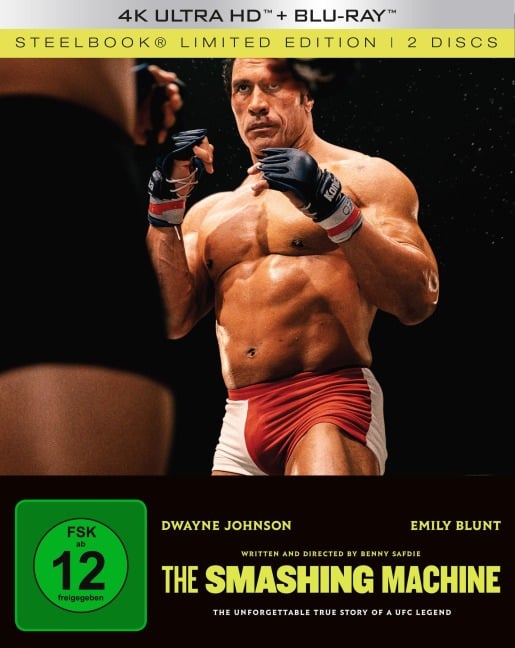 The Smashing Machine UHD + Blu-ray (Limited Steelbook) - Benny Safdie, Nala Sinephro