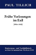 Frühe Vorlesungen im Exil - 