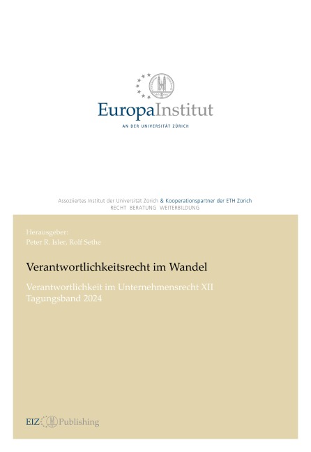 Verantwortlichkeitsrecht im Wandel - Rolf Sethe