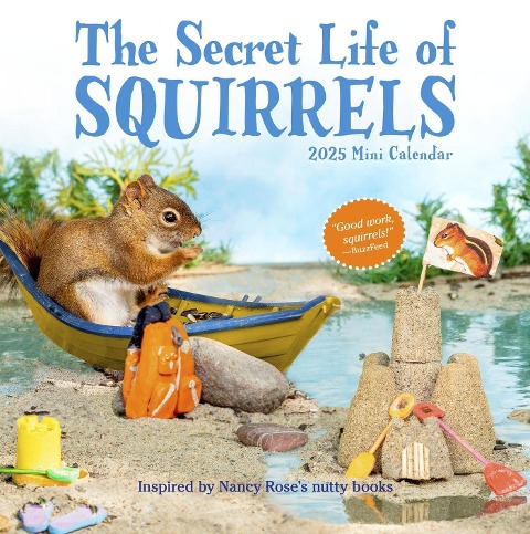 The Secret Life of Squirrels Mini Wall Calendar 2025 - Nancy Rose, Workman Calendars