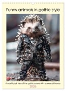 Cover-Bild zum Titel 'Funny animals in gothic style (Wall Calendar 2026 DIN A3 portrait), CALVENDO 12 Month Wall Calendar' von 'Peter Ruebsamen'