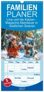 Cover-Bild zum Titel 'Familienplaner 2027 - Lina und die Katzen - Magische Abenteuer in niedlichen Szenen mit 5 Spalten (Wandkalender, 21 x 45 cm) CALVENDO' von 'Anja Frost'