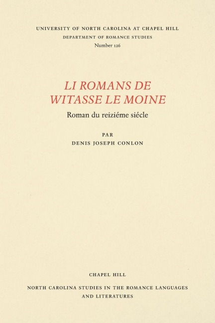 Li Romans de Witasse le Moine - 