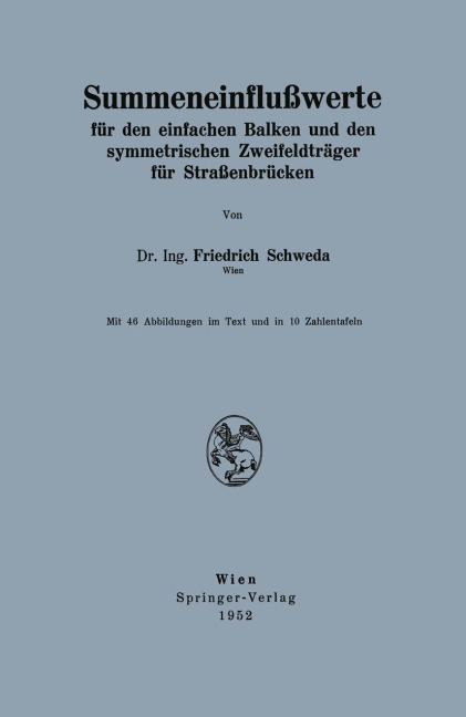 Summeneinflußwerte - Friedrich Schweda