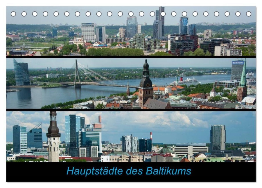 Hauptstädte des Baltikums (Tischkalender 2027 DIN A5 quer), CALVENDO Monatskalender - Frauke Scholz