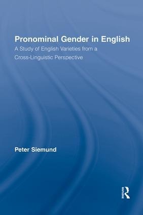 Pronominal Gender in English - Peter Siemund