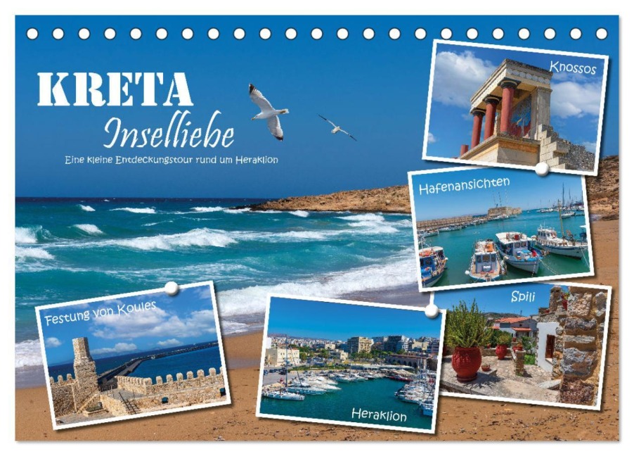 Kreta - Inselliebe (Tischkalender 2026 DIN A5 quer), CALVENDO Monatskalender - Astrid Ziemer