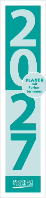 Streifenplaner Compact Türkis 2027 - 