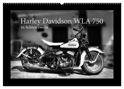Cover-Bild zum Titel 'Harley Davidson WLA 750 in Schwarzweiss (Wandkalender 2026 DIN A2 quer), CALVENDO Monatskalender' von 'Ingo Laue'