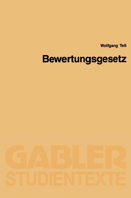 Bewertungsgesetz - Wolfgang Teß
