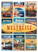 Weltreise - nostalgische Poster (Wandkalender 2026 DIN A4 hoch), CALVENDO Monatskalender - Peter Roder